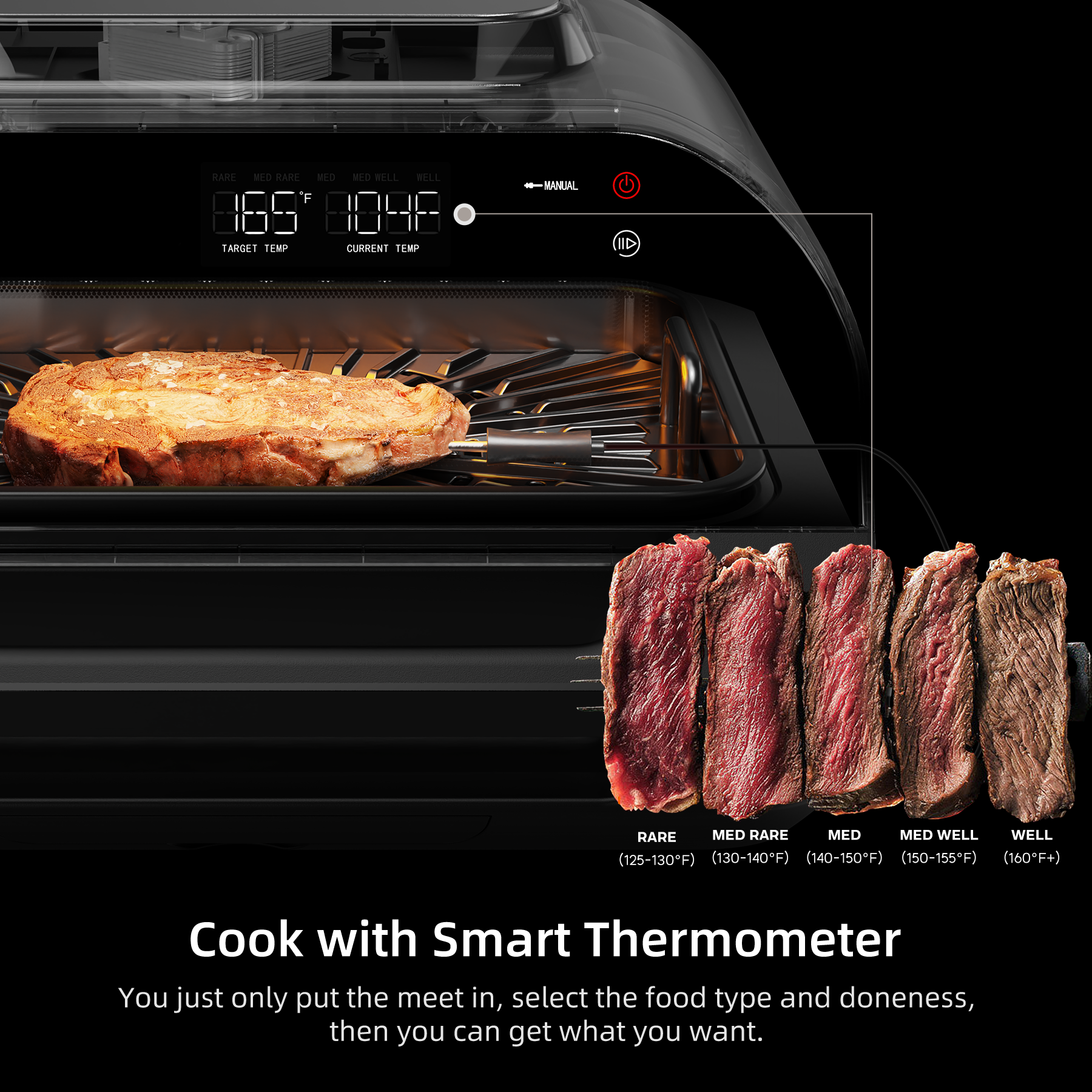 Chefavor Smart Grill with Air fryer Combo